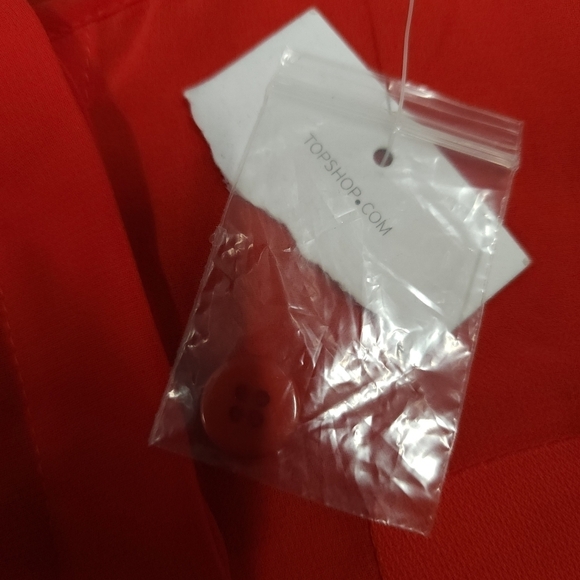 Topshop Romper NWT size 2 Red - Picture 8 of 8